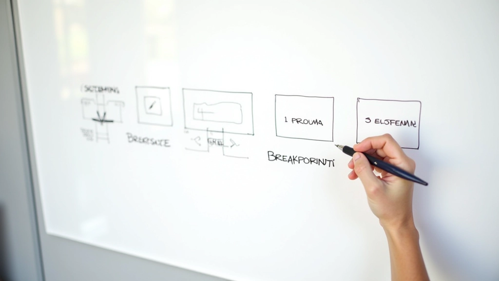 Diagrama visual mostrando diferentes pontos de quebra de linha para o mesmo texto em várias resoluções de ecrã