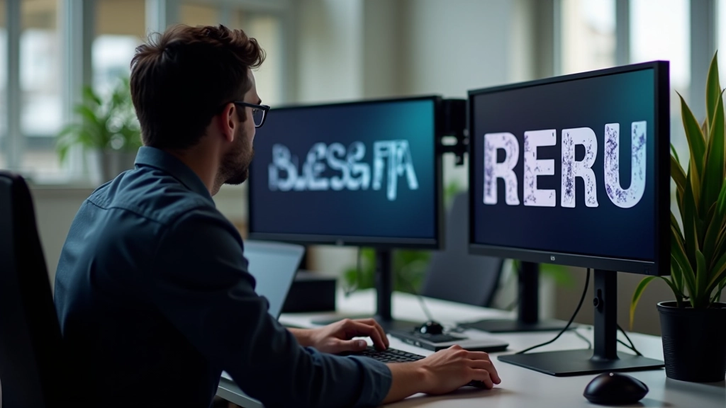 Tela de computador mostrando diferentes estilos de fonte em animação com texto claramente legível